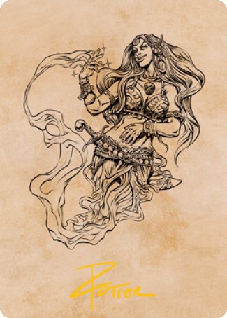 Djinni Windseer (Showcase) Art Card (Gold-Stamped Signature) [Dungeons & Dragons: Adventures in the Forgotten Realms Art Series] | Eastridge Sports Cards & Games