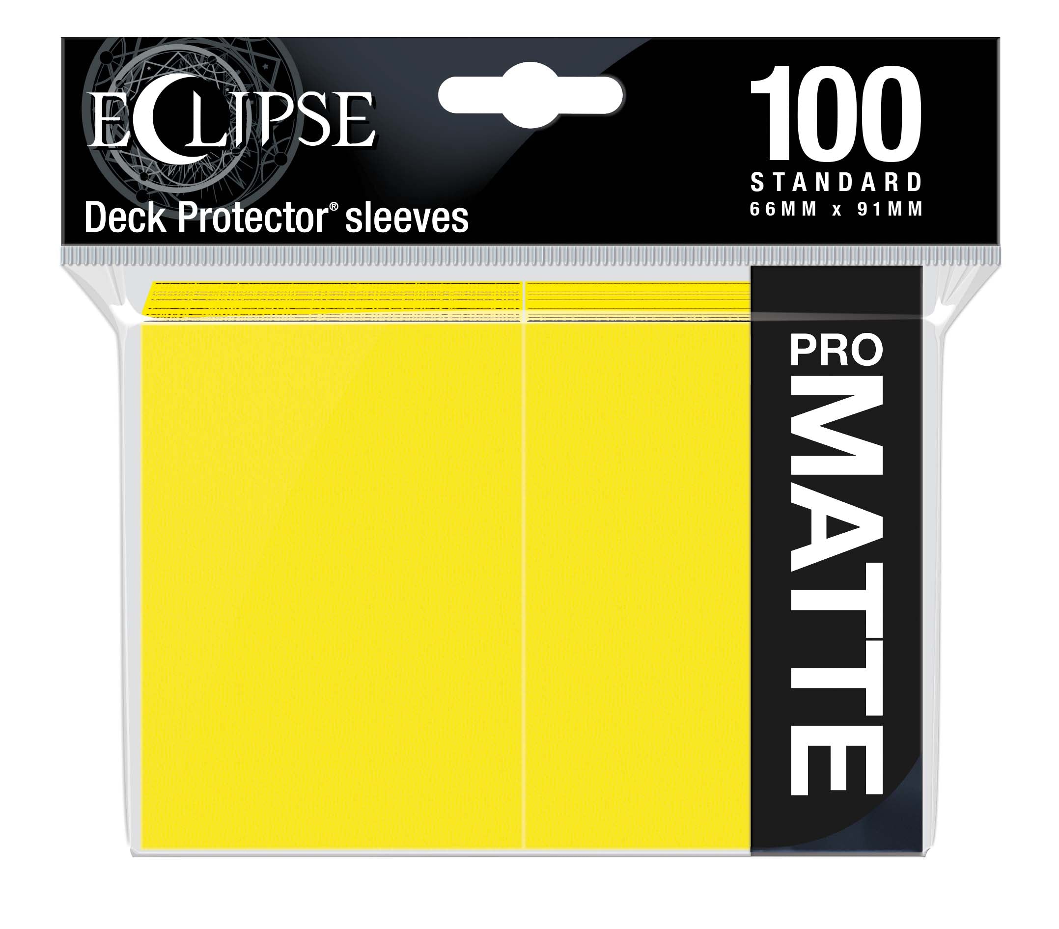 Ultra Pro PRO-Matte Eclipse Lemon Yellow Standard Deck Protector 100ct | Eastridge Sports Cards & Games