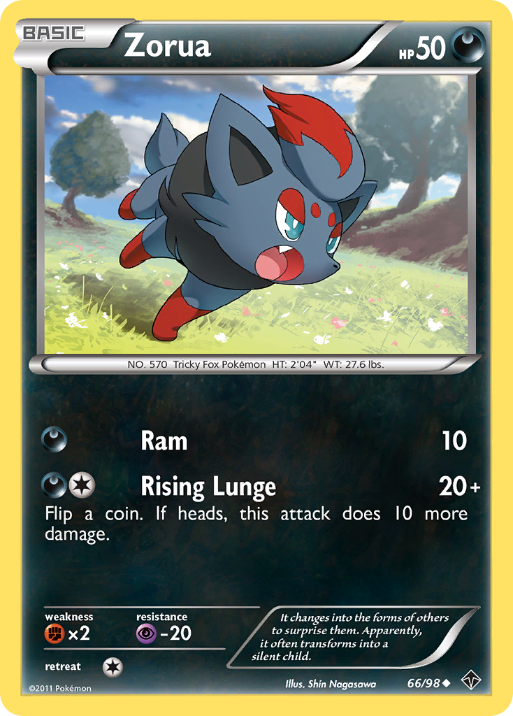 Zorua (66/98) [Black & White: Emerging Powers] | Eastridge Sports Cards & Games