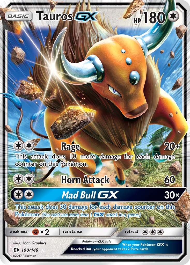 Tauros GX (100/149) [Sun & Moon: Base Set] | Eastridge Sports Cards & Games