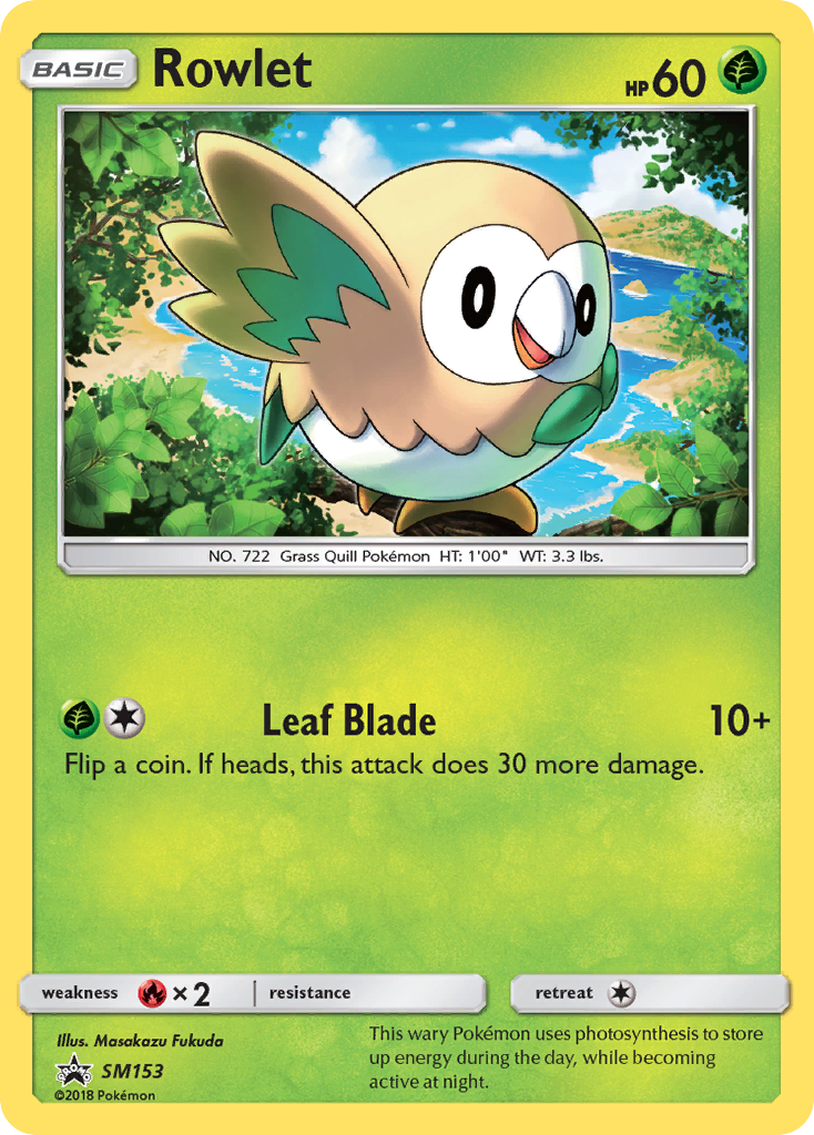 Rowlet (SM153) [Sun & Moon: Black Star Promos] | Eastridge Sports Cards & Games