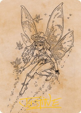 Pixie Guide (Showcase) Art Card (Gold-Stamped Signature) [Dungeons & Dragons: Adventures in the Forgotten Realms Art Series] | Eastridge Sports Cards & Games