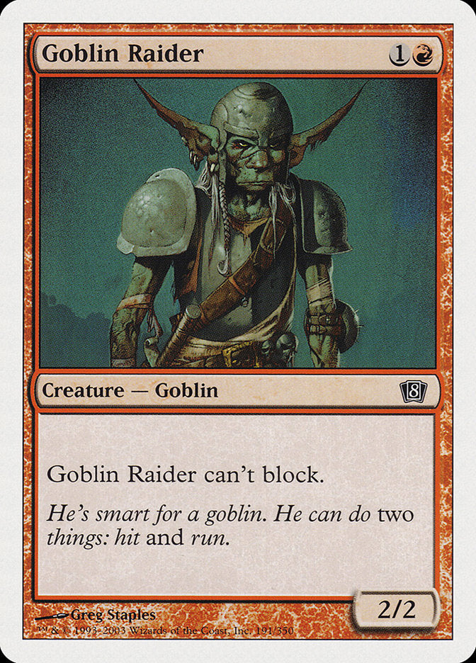 Goblin Raider [Eighth Edition] | Eastridge Sports Cards & Games