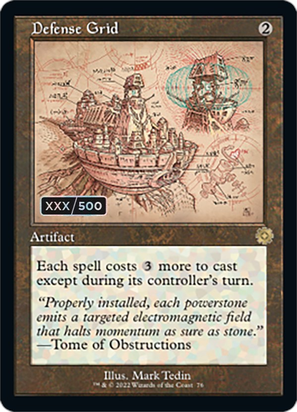 Defense Grid (Retro Schematic) (Serial Numbered) [The Brothers' War Retro Artifacts] | Eastridge Sports Cards & Games