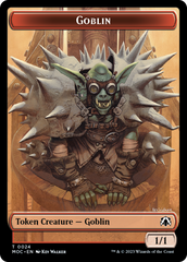 Goblin // Sliver Double-Sided Token [March of the Machine Commander Tokens] | Eastridge Sports Cards & Games