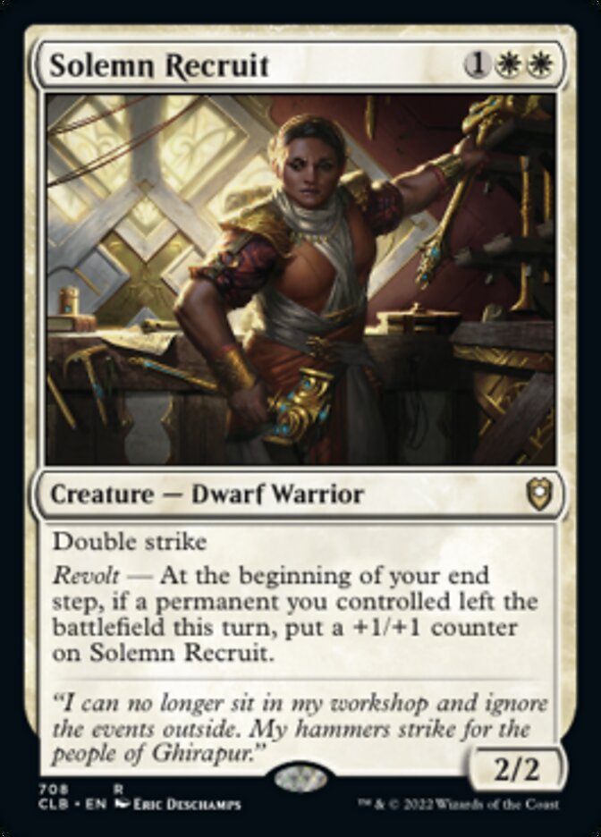 Solemn Recruit [Commander Legends: Battle for Baldur's Gate] | Eastridge Sports Cards & Games