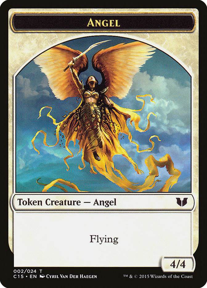 Spirit (022) // Angel Double-Sided Token [Commander 2015 Tokens] | Eastridge Sports Cards & Games