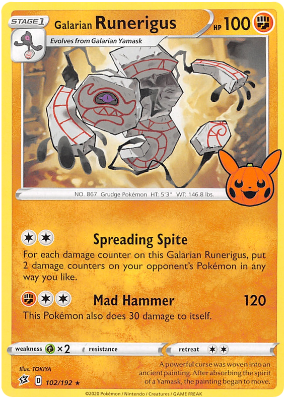 Galarian Runerigus (102/192) [Trick or Trade 2023] | Eastridge Sports Cards & Games