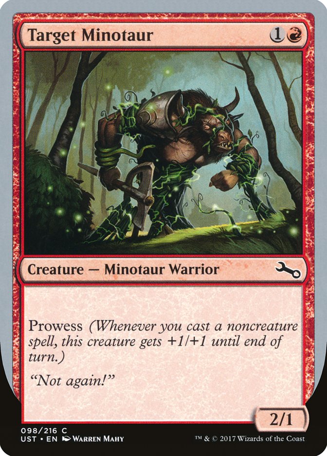 Target Minotaur (Vine Art) [Unstable] | Eastridge Sports Cards & Games