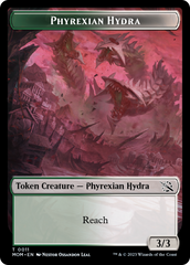 Monk // Phyrexian Hydra (11) Double-Sided Token [March of the Machine Tokens] | Eastridge Sports Cards & Games