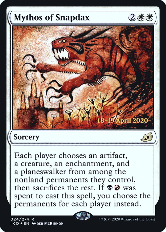 Mythos of Snapdax  [Ikoria: Lair of Behemoths Prerelease Promos] | Eastridge Sports Cards & Games