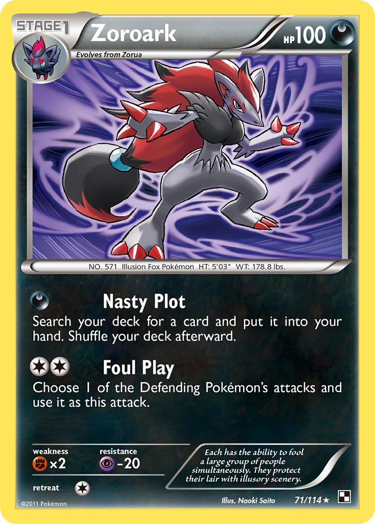 Zoroark (71/114) [Black & White: Base Set] | Eastridge Sports Cards & Games