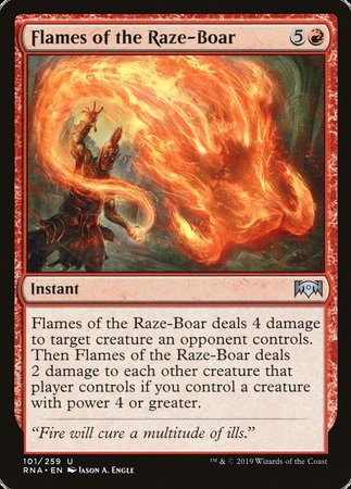 Flames of the Raze-Boar [Ravnica Allegiance] | Eastridge Sports Cards & Games