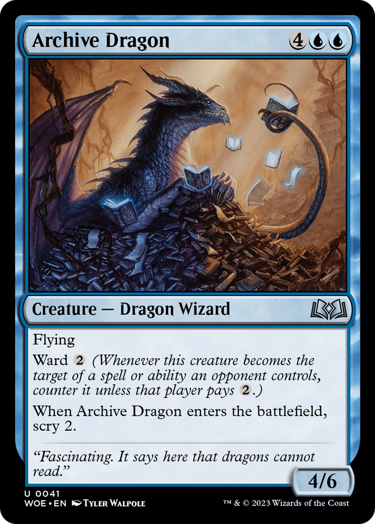 Archive Dragon [Wilds of Eldraine] | Eastridge Sports Cards & Games
