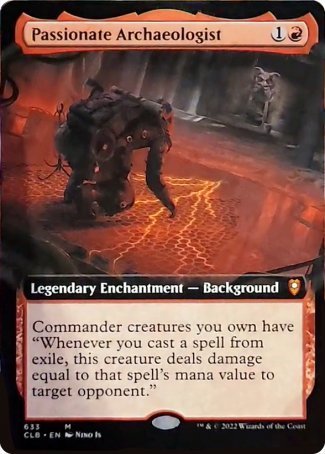 Passionate Archaeologist (Extended Art) [Commander Legends: Battle for Baldur's Gate] | Eastridge Sports Cards & Games