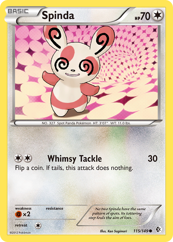 Spinda (115/149) [Black & White: Boundaries Crossed] | Eastridge Sports Cards & Games