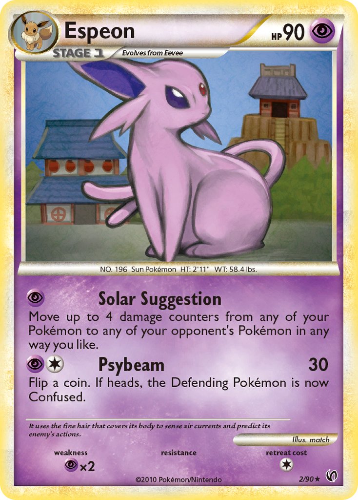 Espeon (2/90) (Theme Deck Exclusive) [HeartGold & SoulSilver: Undaunted] | Eastridge Sports Cards & Games