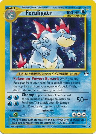 Feraligatr (4/111) [Neo Genesis Unlimited] | Eastridge Sports Cards & Games