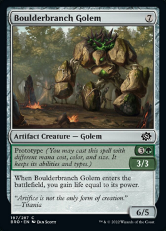 Boulderbranch Golem [The Brothers' War] | Eastridge Sports Cards & Games