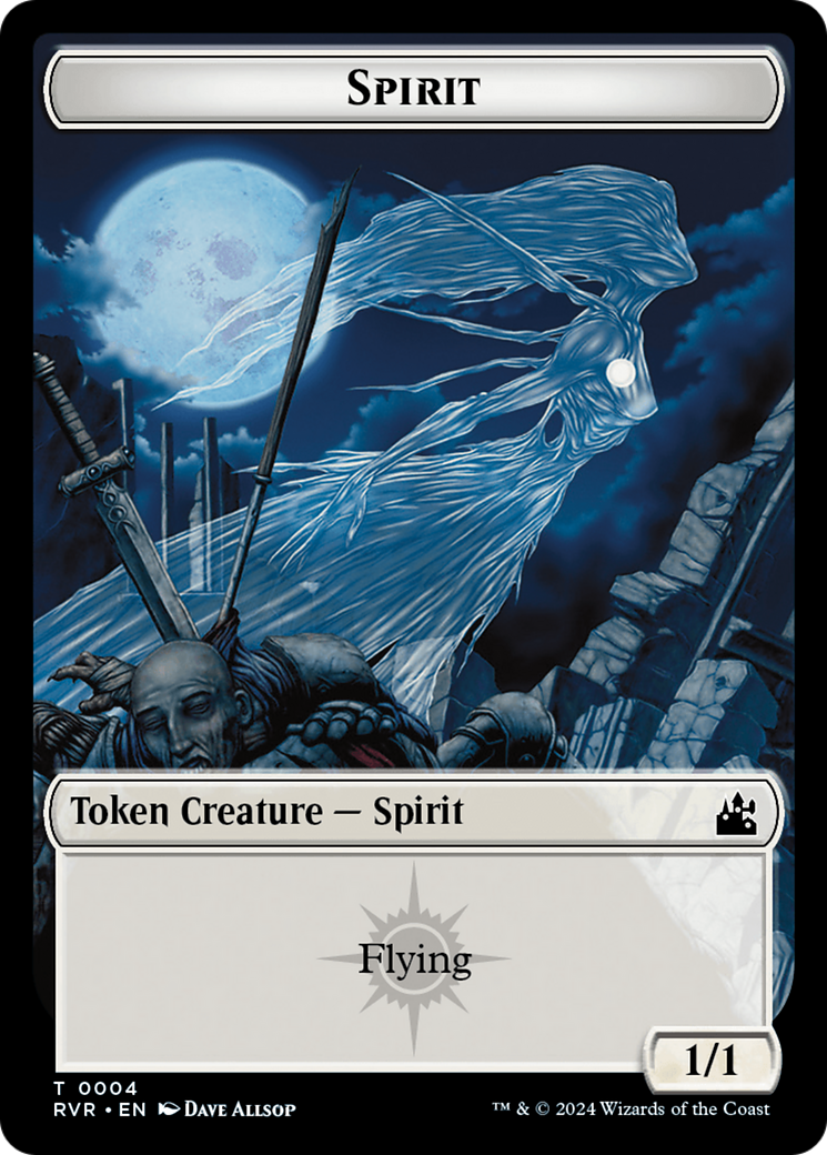 Saproling // Spirit (0004) Double-Sided Token [Ravnica Remastered Tokens] | Eastridge Sports Cards & Games