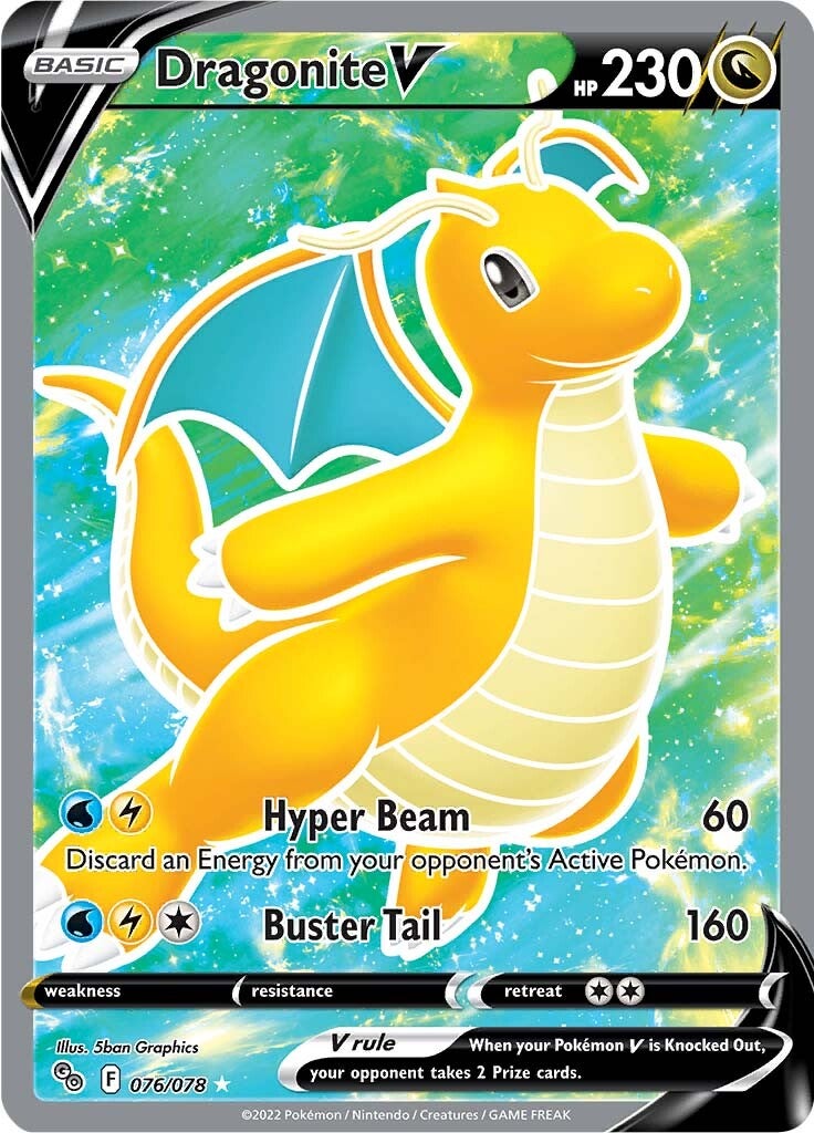 Dragonite V (076/078) [Pokémon GO] | Eastridge Sports Cards & Games