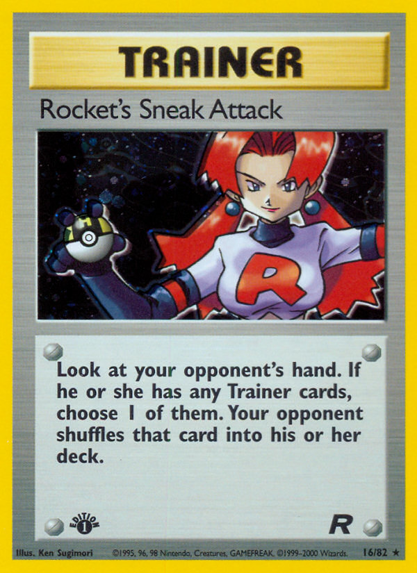 Rocket's Sneak Attack (16/82) [Team Rocket 1st Edition] | Eastridge Sports Cards & Games