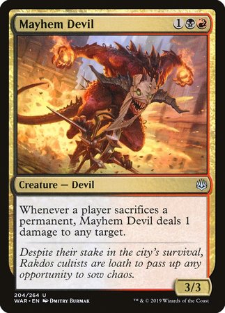 Mayhem Devil [War of the Spark] | Eastridge Sports Cards & Games