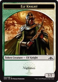 Elf Knight Token [Guilds of Ravnica Tokens] | Eastridge Sports Cards & Games