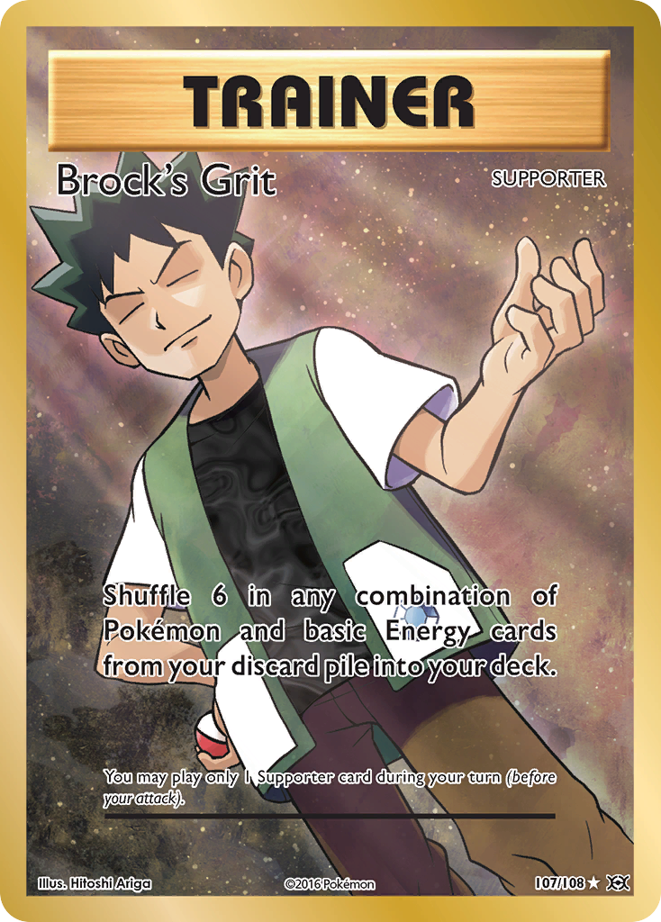 Brock's Grit (107/108) [XY: Evolutions] | Eastridge Sports Cards & Games