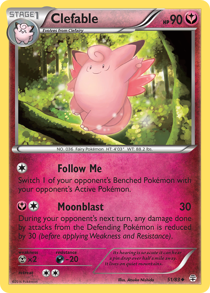 Clefable (51/83) [XY: Generations] | Eastridge Sports Cards & Games