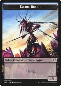 Faerie Rogue // Thopter Double-sided Token [Commander: Zendikar Rising Tokens] | Eastridge Sports Cards & Games