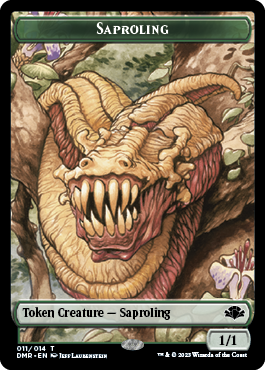 Elephant // Saproling Double-Sided Token [Dominaria Remastered Tokens] | Eastridge Sports Cards & Games