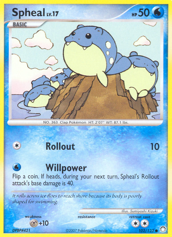 Spheal (102/123) [Diamond & Pearl: Mysterious Treasures] | Eastridge Sports Cards & Games