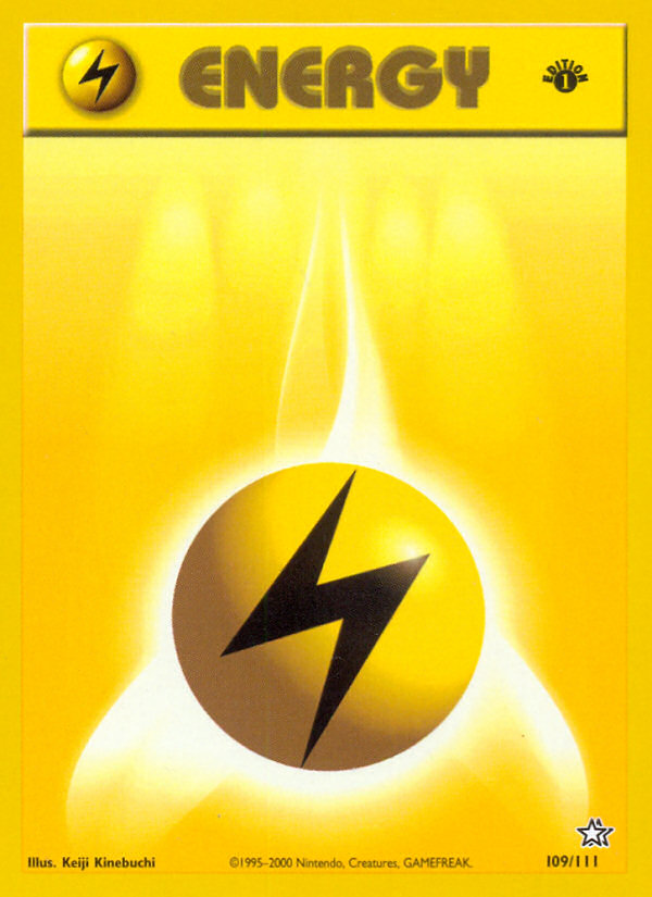 Lightning Energy (109/111) [Neo Genesis 1st Edition] | Eastridge Sports Cards & Games