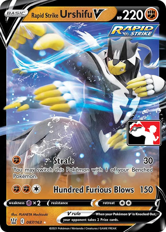 Rapid Strike Urshifu V (087/163) [Prize Pack Series One] | Eastridge Sports Cards & Games