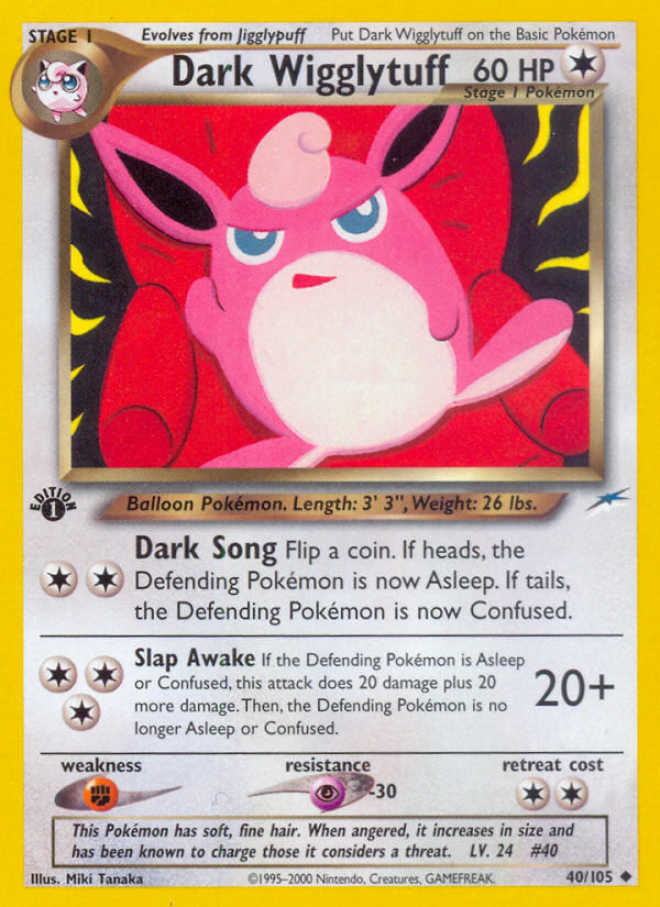 Dark Wigglytuff (40/105) [Neo Destiny 1st Edition] | Eastridge Sports Cards & Games