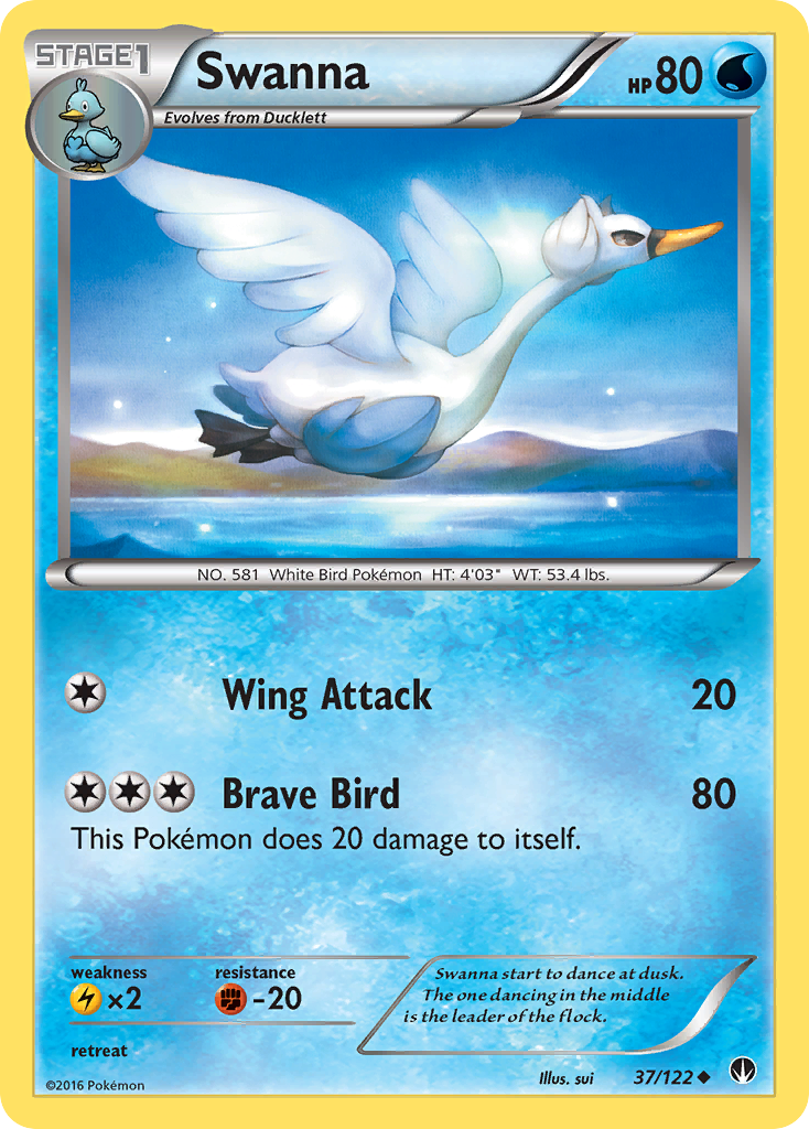 Swanna (37/122) [XY: BREAKpoint] | Eastridge Sports Cards & Games