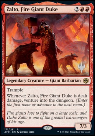 Zalto, Fire Giant Duke (Promo Pack) [Dungeons & Dragons: Adventures in the Forgotten Realms Promos] | Eastridge Sports Cards & Games