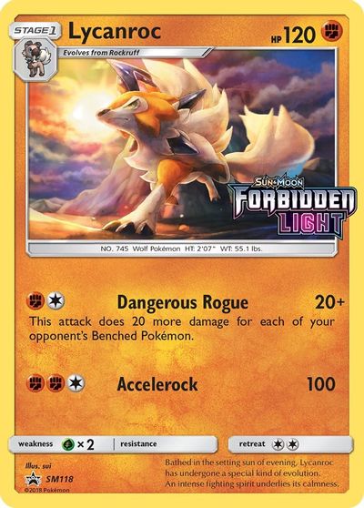 Lycanroc (SM118) (Prerelease Promo) [Sun & Moon: Black Star Promos] | Eastridge Sports Cards & Games