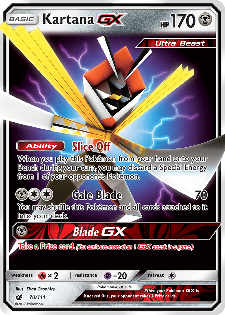 Kartana GX (70/111) [Sun & Moon: Crimson Invasion] | Eastridge Sports Cards & Games