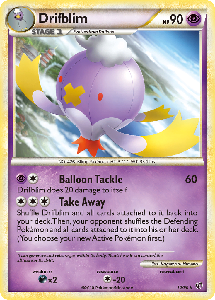 Drifblim (12/90) [HeartGold & SoulSilver: Undaunted] | Eastridge Sports Cards & Games