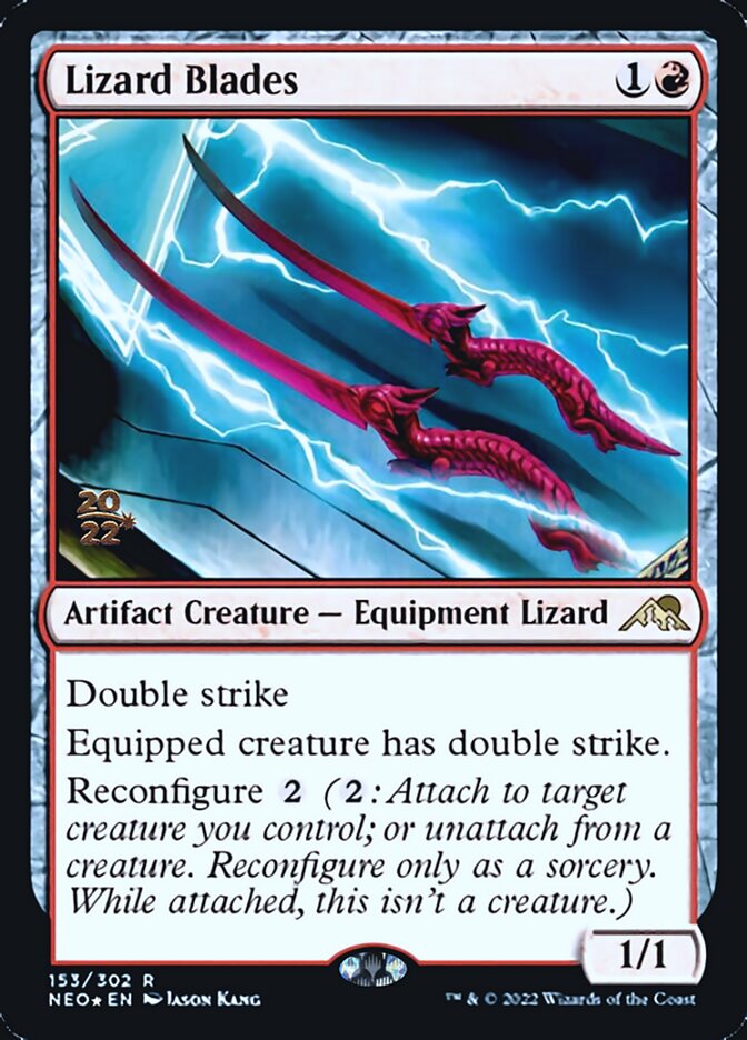 Lizard Blades [Kamigawa: Neon Dynasty Prerelease Promos] | Eastridge Sports Cards & Games