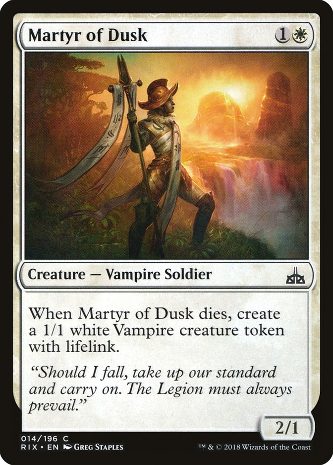 Martyr of Dusk [Rivals of Ixalan] | Eastridge Sports Cards & Games