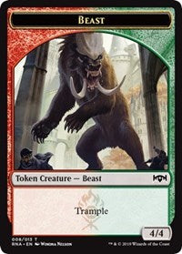 Beast Token [Ravnica Allegiance Tokens] | Eastridge Sports Cards & Games