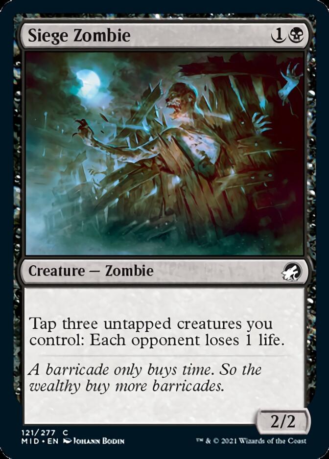 Siege Zombie [Innistrad: Midnight Hunt] | Eastridge Sports Cards & Games