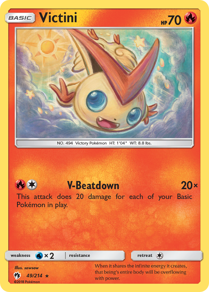 Victini (49/214) [Sun & Moon: Lost Thunder] | Eastridge Sports Cards & Games