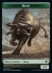 Saproling // Beast Double-sided Token [Dominaria United Tokens] | Eastridge Sports Cards & Games