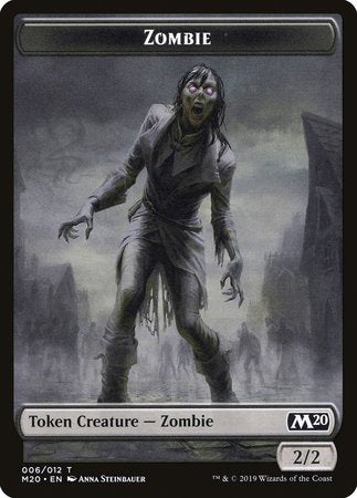 Zombie Token [Core Set 2020 Tokens] | Eastridge Sports Cards & Games