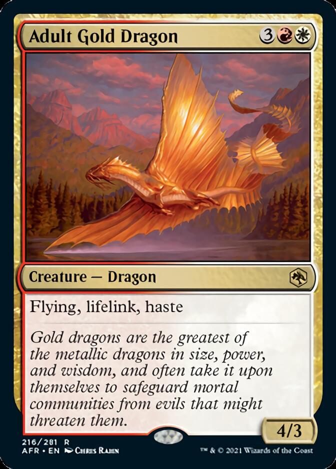 Adult Gold Dragon [Dungeons & Dragons: Adventures in the Forgotten Realms] | Eastridge Sports Cards & Games