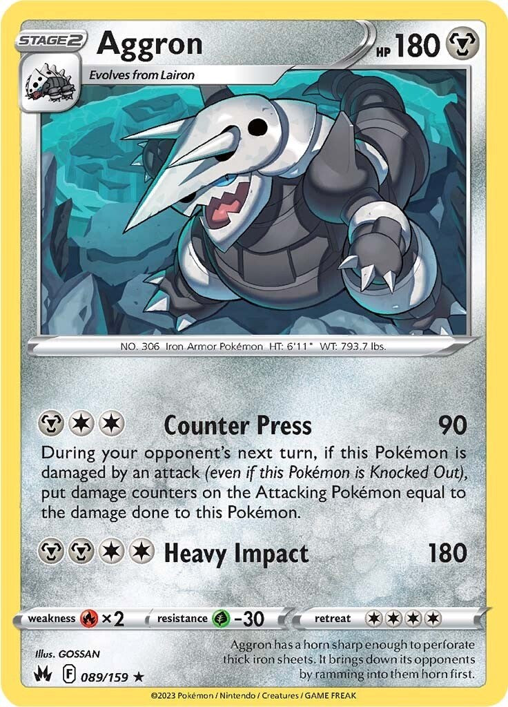 Aggron (089/159) [Sword & Shield: Crown Zenith] | Eastridge Sports Cards & Games